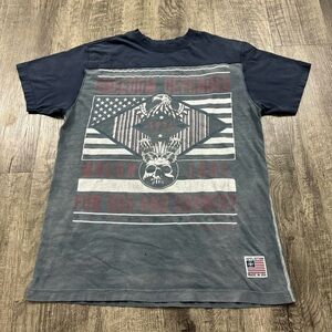 Affliction Skull Eagle Graphic T Shirt Freedom Defender
